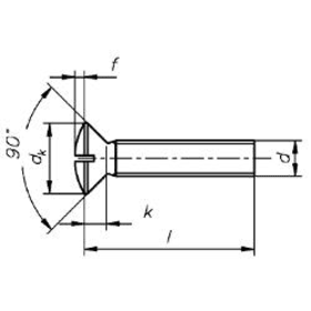 GEWINDESCHRAUBEN 4,0 X 60 MM LK MS VN DIN 964 (KP-VE=100 ST.)