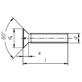 GEWINDESCHRAUBEN 5,0 X 25 MM SK MS DIN 963 (KP-VE=100 ST.)