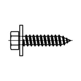 KOMBI-BLECHSCHRAUBEN 4,8 X 16 MM M.SCHEIBE VZ (HP-VE=1000 ST.) DIN 6901