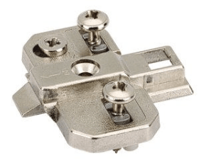 Hettich Kreuzplatte S 9000 Distanz 3 mm Stahl vernickelt Möbelbeschlag
