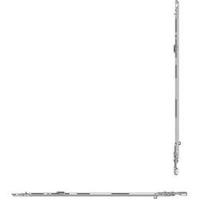 ROTO Drehkipp-SI-Mittelverschl., mehrteilig, Gr.200, DIN Links-Rechts, NTi, Stahl, verzinkt