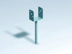 PFOSTENTRÄGER U-FORM M.DOLLE 200 MM 91 MM VZ PT91I