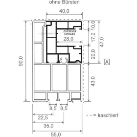 ROLLFÜ 40X47MM 6,5M 2 BST GK BRA 306 BERGKI 930/B2 K 9041