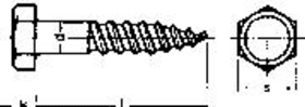 SCHLÜSSELSCHRAUBEN 10,0 X 50 MM EDELSTAHL DIN 571 (VE = 100 ST)