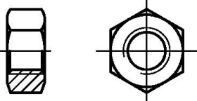 SECHSKANTMUTTERN A 2 - 70 M 16 DIN 934 VE = 50 ST