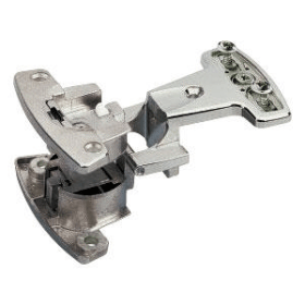 Grundscharnier Selekta Pro 2000 Zwillingsscharnier,  180 °, Auflage 6,5 mm, mit Spreizmuffen, vernickelt