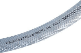 TRICOFLEX PVC-GEWEBESCHLAUCH TRANSPARENT M. EINLAGE 6X3MM 10M 092943