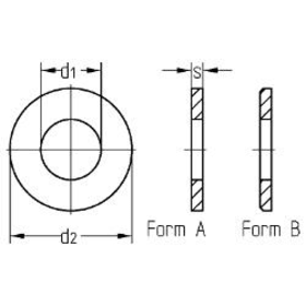 U-SCHEIBEN 13,0 MM MS BL DIN 125 