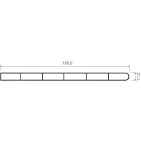 Menke Verkleidungsprofil 23x17 mm SK, 6 m, foliertes Aluminium