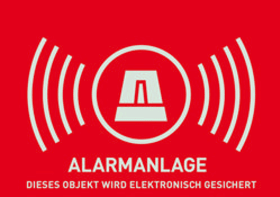 WARNAUFKLEBER ALARM D 148X105 MM AU1322 