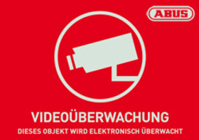 WARNAUFKLEBER VIDEO D 74X52,5 MM AU1421 