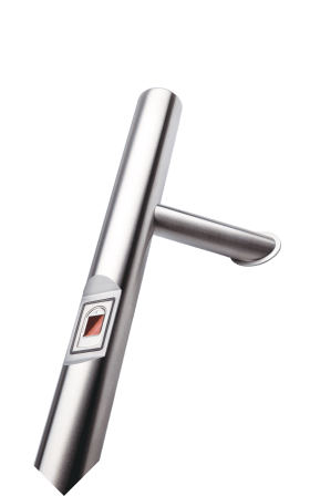 Navkom Stoßgriff Biohandle R7 R-45 Links, Fingerscanner vorne