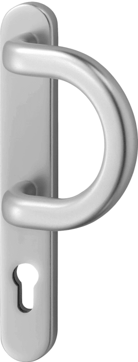 Dieckmann Alu-Rahmen-1/2-Garnitur außen mit Bügelgriff, Serie Kronos, 92 PZ, B1/135 F09