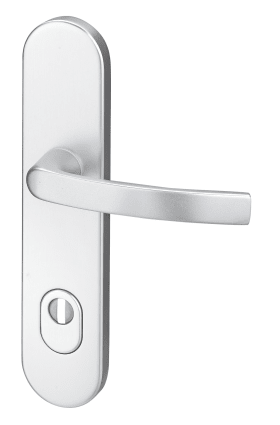 Dieckmann EST-1/2-Garnitur außen, ES-1, Serie Uranus, ovales Langschild 15mm, 92 ZA,, 8mm VKT, festdrehbar gelagert, 2000/164 F00