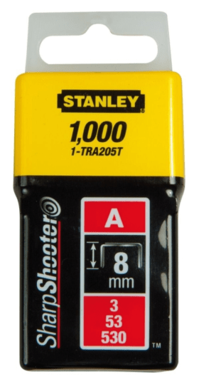 STANLEY KLAMMERN TYP A 8MM 1-TRA205T 1000 STÜCK