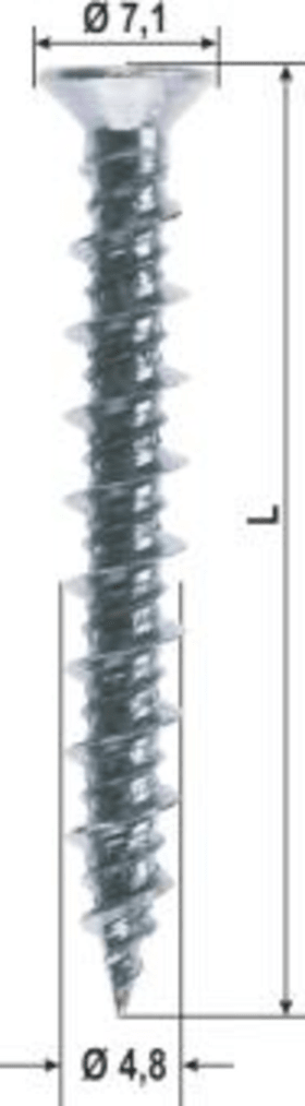 REPARATURSCHRAUBE 6115000-4,8*38 KRT Á 1000 STÜCK