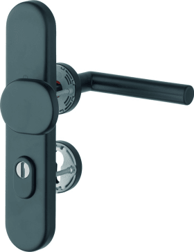 HOPPE FH Schutz-Kombi-Wechselgarnitur Amsterdam FS-86G/3332ZA/42H/42HS/1400, Aluminium