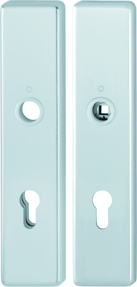 HOPPE Schutz-Langschild 2221/2210 eck.,ES1/PZ 72/8,F1,TS 37-47