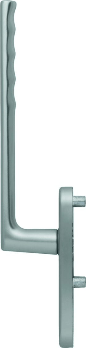 HOPPE HS-Handhebelgarnitur, Hamburg HS-0700/431N-AS, außen, PZ,ALU,stahlfarbig elox.