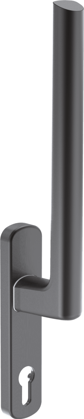 Maco  HS-Griff 12 Innengriff PZ Nocke innen 10 ohne Stift 10 schwarzbraun RAL 8022 seidenglanz  218402