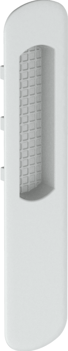 Maco  HS Muschelgriff Standard lang Einfrästiefe 9 mm verkehrsweiß RAL 9016 seidenglanz  371854