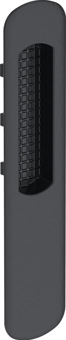 Maco  HS Muschelgriff Standard lang Einfrästiefe 9 mm tiefschwarz RAL 9005 matt  371852