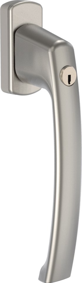 Maco  SKB Griff Harmony Innengriff mit 90° Raste Sperrzylinder mit Nocken 10/12 Stift 7x32 titan F7  21474