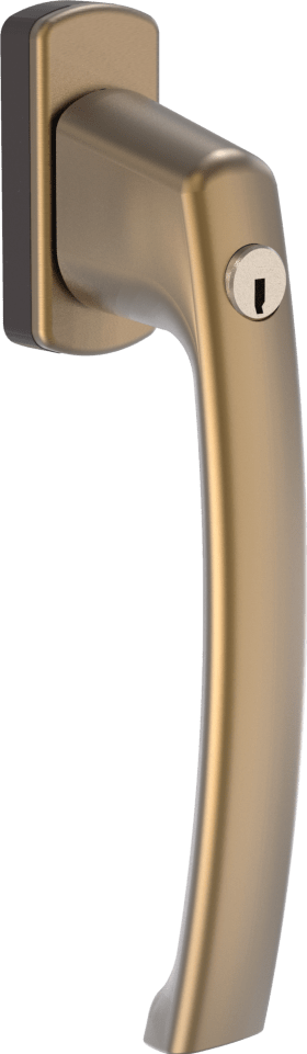 Maco  SKB Griff Harmony Innengriff mit 90° Raste Sperrzylinder mit Nocken 10/12 Stift 7x32 bronze F6  21476