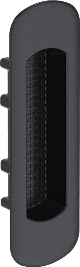 Maco  HS Muschelgriff Standard kurz Einfrästiefe 13 mm tiefschwarz RAL 9005 matt  366689