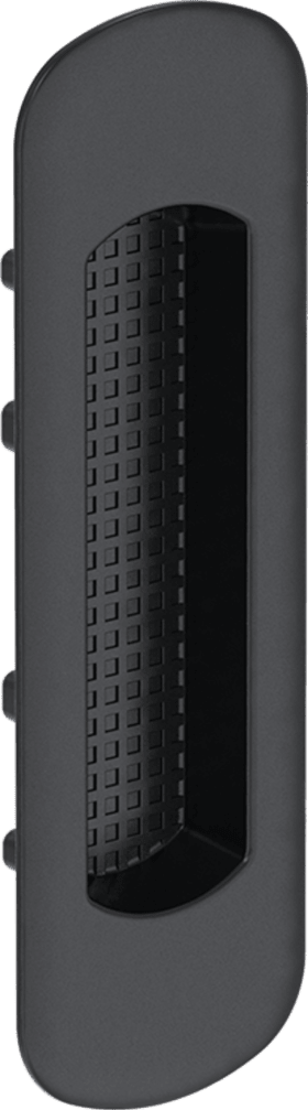 Maco  HS Muschelgriff Standard kurz Einfrästiefe 9 mm tiefschwarz RAL 9005 matt  370973