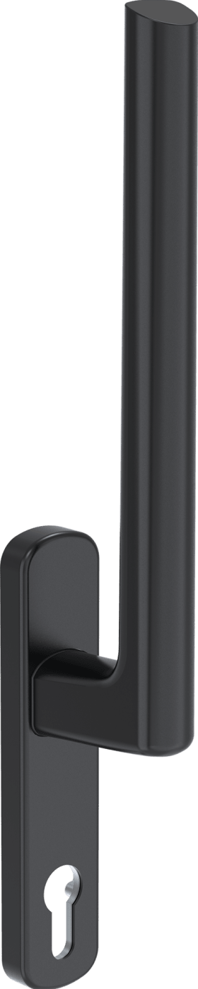 Maco  HS-Griff 12 Innengriff PZ Nocke innen 10 ohne Stift 10 tiefschwarz RAL 9005 matt  226239