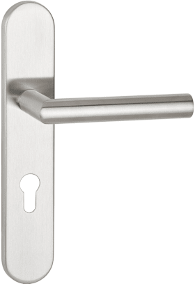 HERMAT Wechselgarnitur 1802 mit Langschild 2002U, PZW 72 mm, Edelstahl matt
