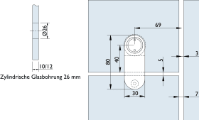 TENNO GLASTÜRPUFFER 6721 G/GLAS.ANS/CHLA/G-60 (15413)