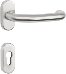 Hermat Drückergarnitur 1805/2085.KL4,Ros.,ov.,PZ,8,ER,TS 50-90,o.No.