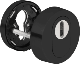 Hermat Schutzrosette 2038.KS/2073,rund,15mm,ZA/PZ,ähnlich RAL 9005 PVD,TS30-86