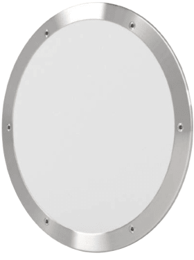 DESIGN-BULLAUGE 40 CM Ø GLAS SATINIERT 5036 ER/40 Ø /SAT-60 (48793)