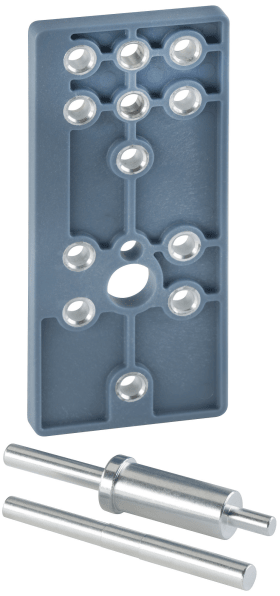 Hermat Bohrlehre Ö4861, PZ/BB/WC, E 88/90, blau