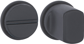 Hermat Schlüsselrosette 2401/RUND,rund,WC/S,class.black