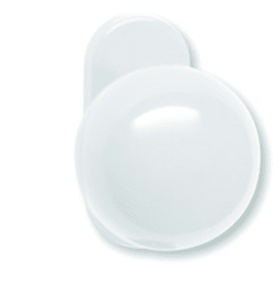 HEWI Knopfdrückerlochteil, R-Technik,ø 55mm,Ansatz ø23mm reinweiß 9 mm