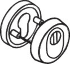 HEWI Schutzrosette,ø55mm, lange Nocken, (Außenseite) reinweiß 