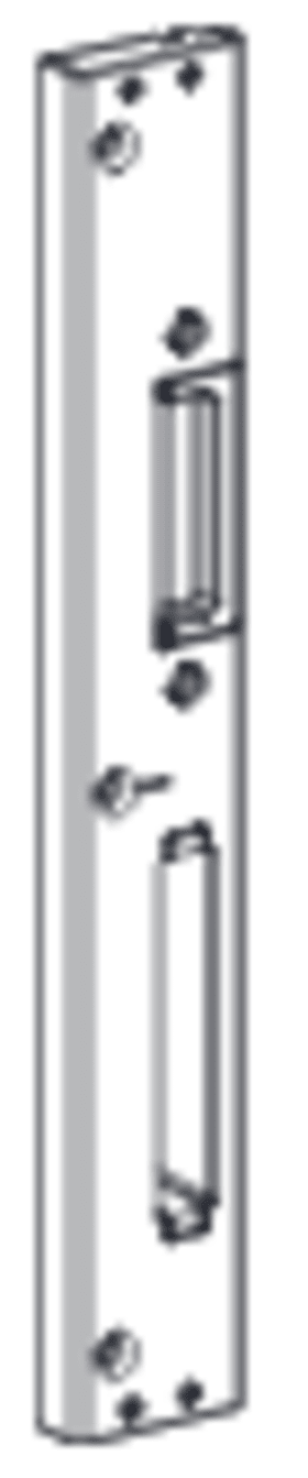 ROTO Profilschließblech AS445, DR, 29x245x19, 1 ktg, silberfarben
