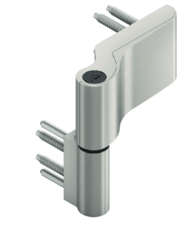 ROTO DoorLine 117H III, 2tlg, 4, 5-6, silberfarbig eloxiert/sw, Direktverschr., 1 St.