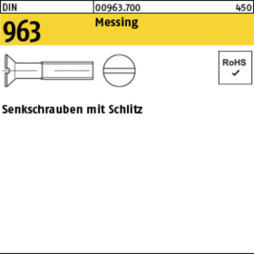 GEWINDESCHRAUBEN 3,0 X 10 MM SK MESS. DIN 963