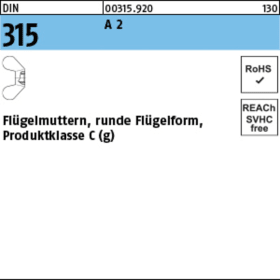 FLÜGELMUTTERN, RUNDE FLÜGELFORM EDELSTAHL A 2