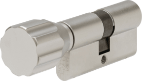 ABUS Knaufzylinder ECK 550 NP, verschiedenschließend, Nickel Pearl