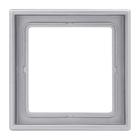 BKS 1-fach Rahmen B 5858, Edelstahloptik lackiert