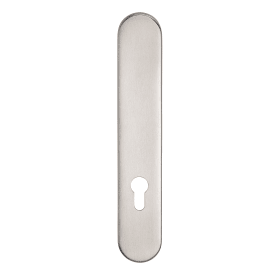 BKS Langschild B-78730 innen,oval o.No.,PZ 72,ER matt