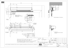 SET GLEITSCHIENE EN 3 DRÜCKEND, SILBER E6/EV1