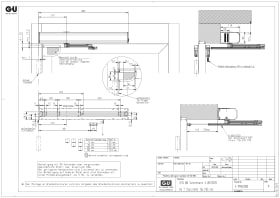 SET SCHERENGESTÄNGE EN 7 DRÜCKEND, SILBER E6/EV1, STURZTIEFE 116-235 MM