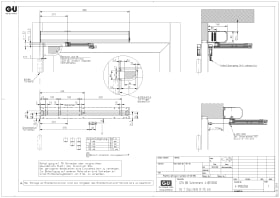 SET SCHERENGESTÄNGE EN 7 DRÜCKEND, SILBER E6/EV1, STURZTIEFE 0-115 MM